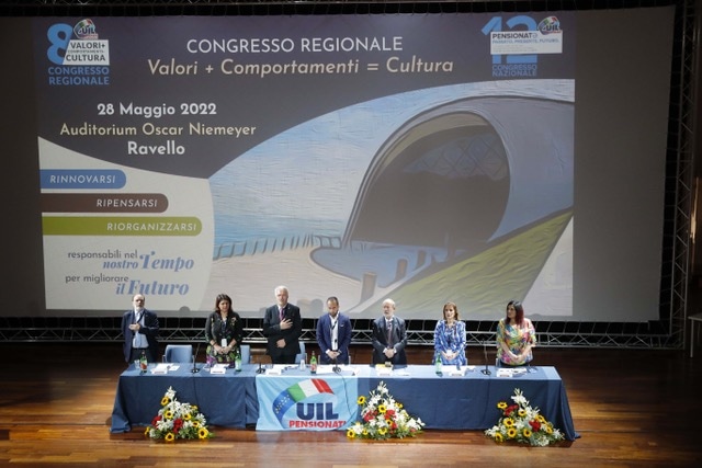 Il Portico - A Ravello riconferma di Biagio Ciccone alla carica di segretario generale Uilp Campania nel corso del congresso regionale Uil Pensionati